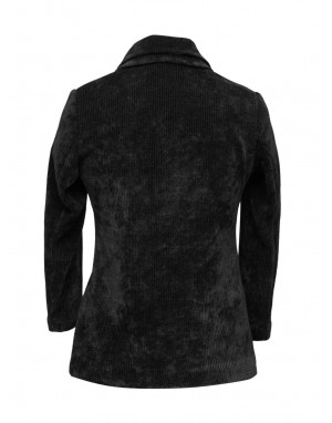 Girls Coat  Metallic Black